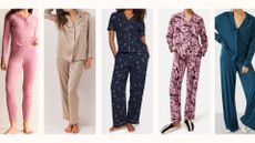 5 models wearing some of the best pyjamas for women from high street brands