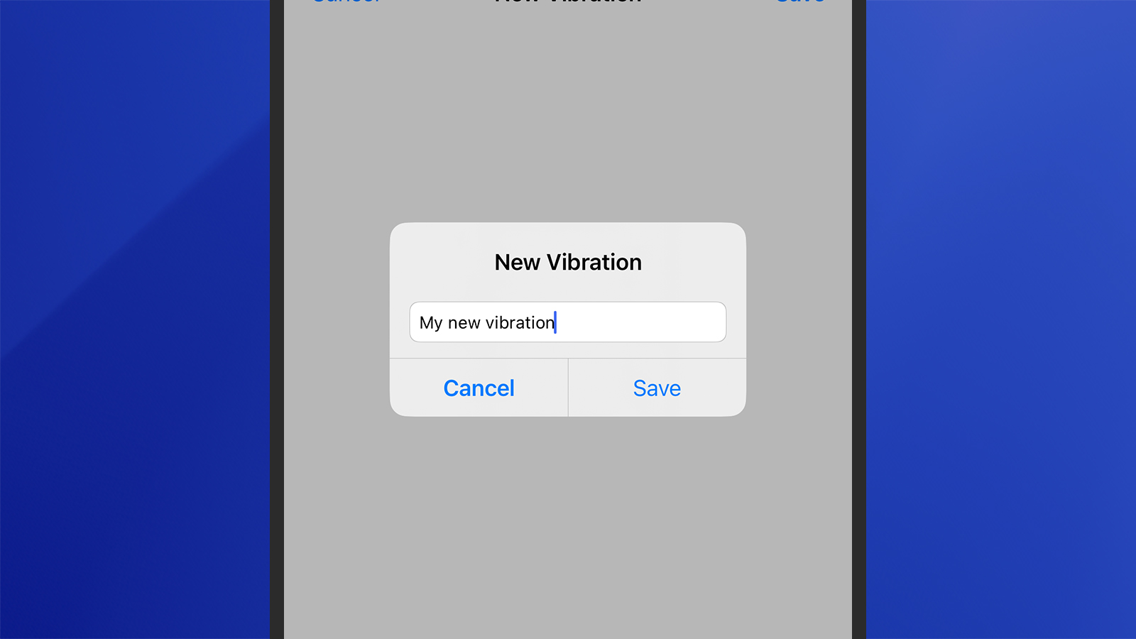 iPhone custom vibration