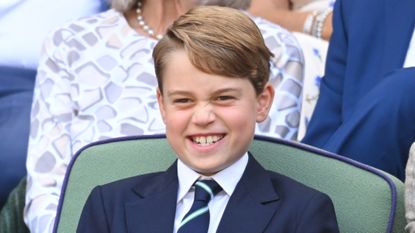 Prince George is an exception to a Wimbledon rule. Seen here Prince George attends The Wimbledon Men's Singles Final 