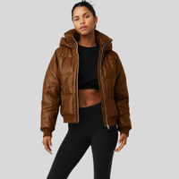 Alo Yoga Faux Leather Boss Puffer