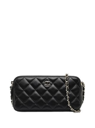 2018 Small Cc Quilted Lambskin Clutch With Chain Crossbody Bag