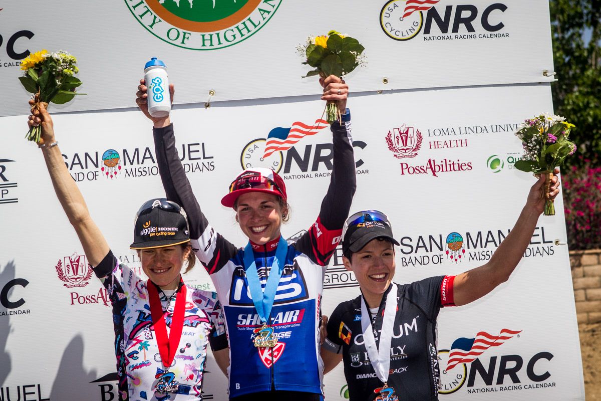 Today's top three for the women.