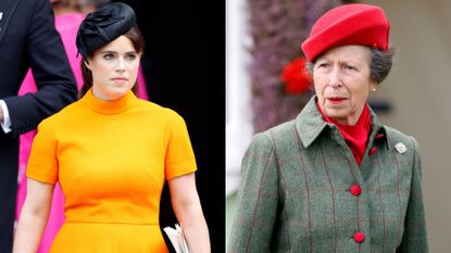 Princess Eugenie’s son changed everything for Princess Anne. Seen here are Princess Eugenie and Princess Anne at different occasions