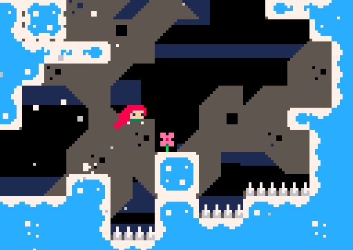 Best Browser Games - Celeste Classic - a girl explores a cave