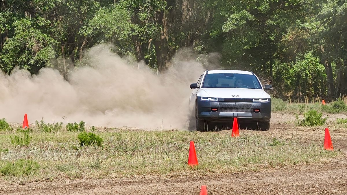 Hyundai IONIQ 5 XRT rallycross first look.