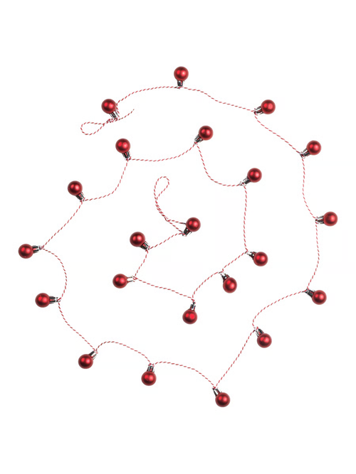 VINTERFINT Garland - Bauble Red 2 &frac12; Yard