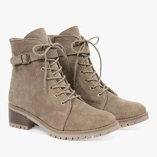 Celtic & Co Suede Block Heel Hiker Boots