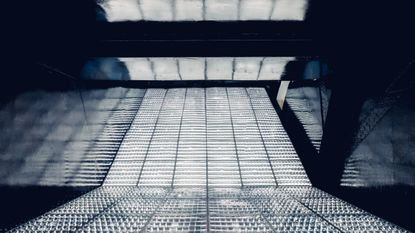 light installation in London mews