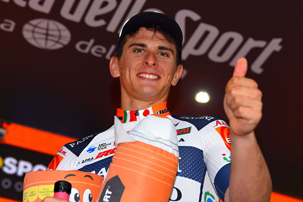 Damiano Cima (Nippo-Vini Fantini-Faizane) wins stage 18 at the Giro d'Italia