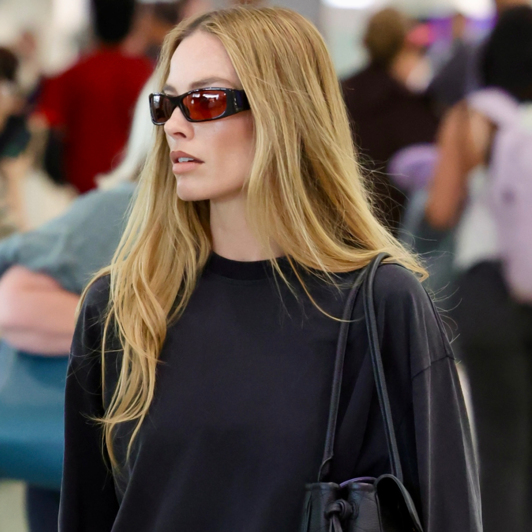 collage of celebrities wearing the mesh ballet flats trend for The A-List Edit