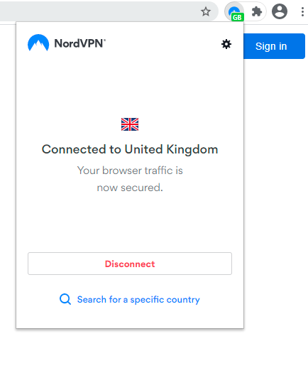 nord vpn extension