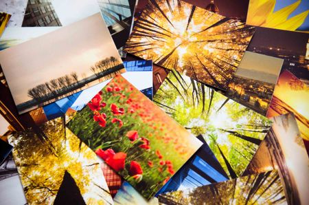 An array of various print photos