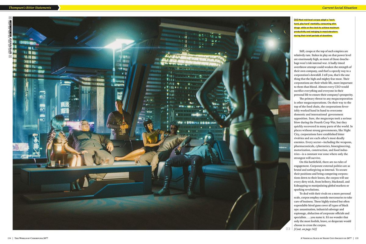 Cyberpunk 2077 art book samples