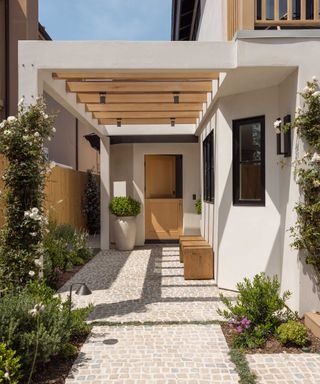 pergola and pathway from Garden Studio Design’s Balboa Beauty project