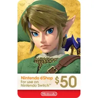 Nintendo eShop $50 Gift Card: $50 $45 at Walmart
Save $5 -