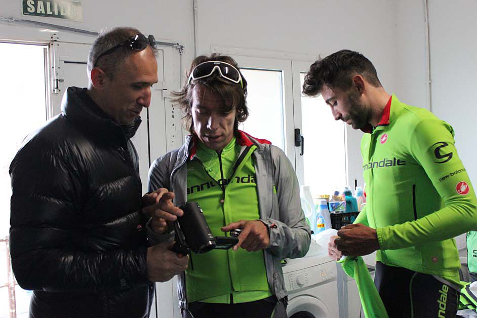 Rigoberto Uran (Cannondale) leads the ride in Tenerife