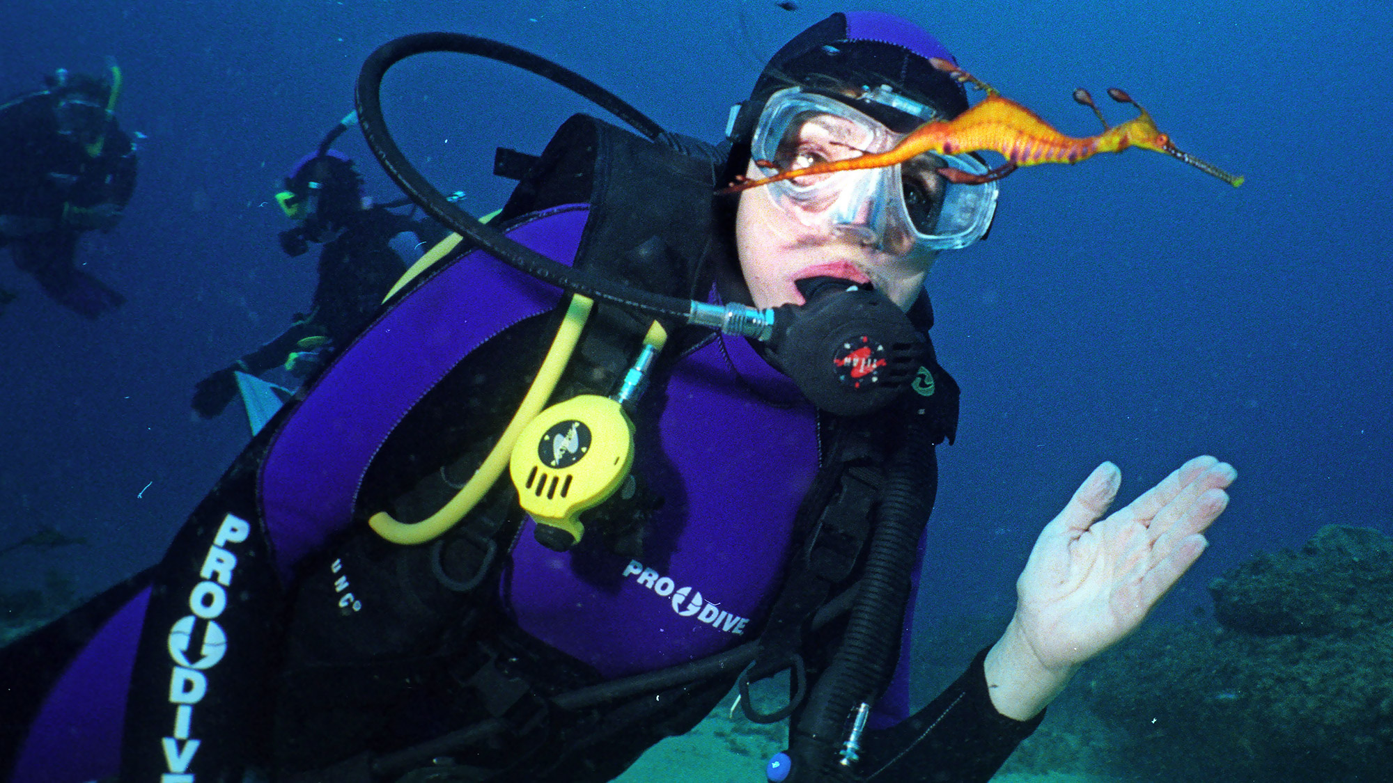 Sylvia Earle underwater in scuba gear