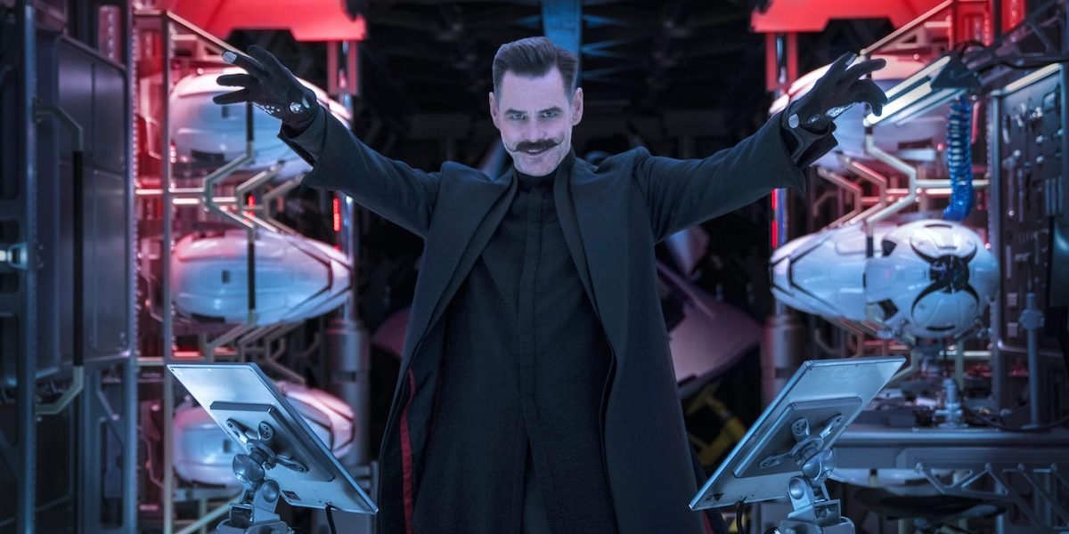 Jim Carrey as Dr. Robotnik in Sonic the Hedgehog