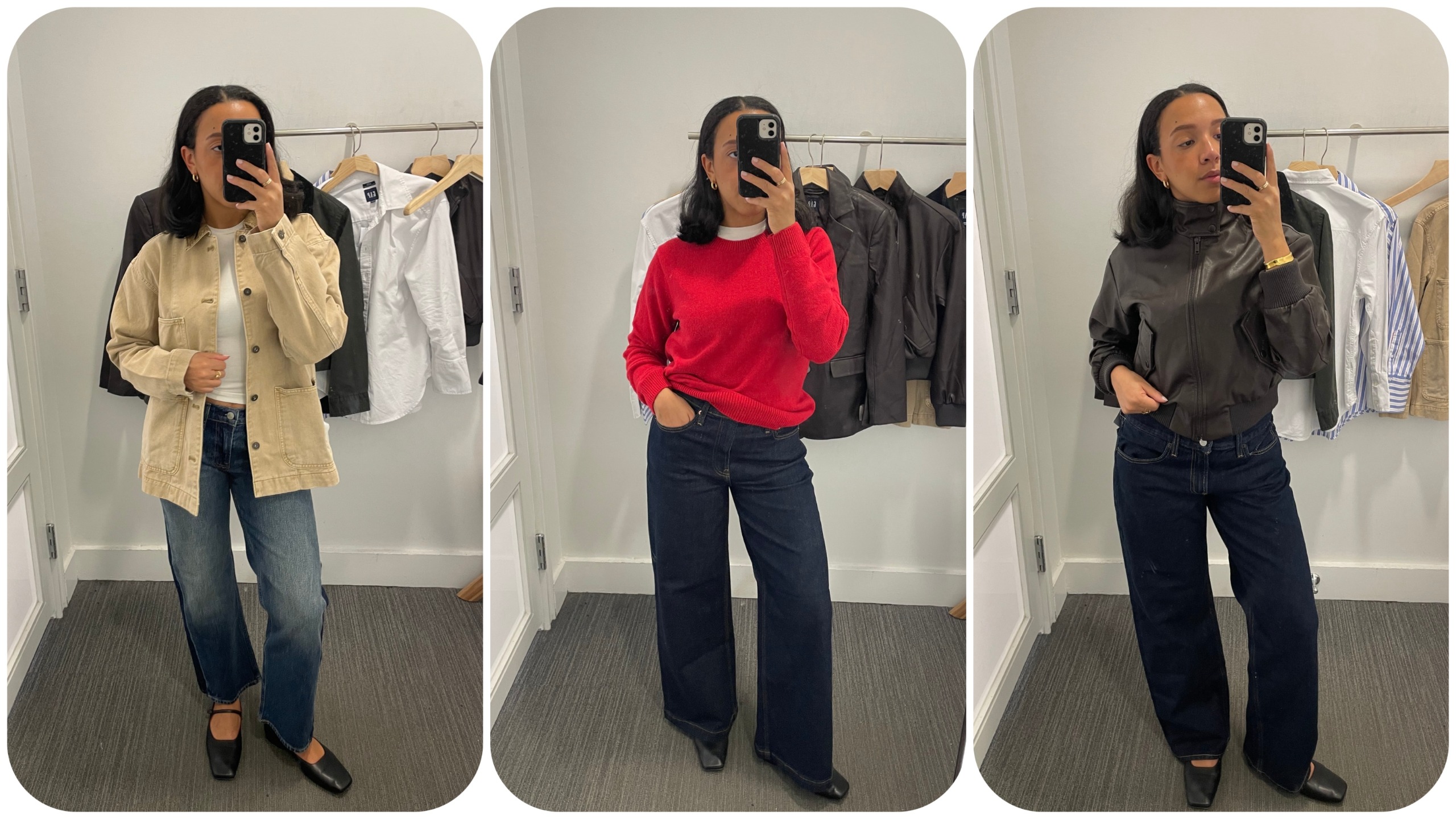 Lauren Tappan wearing Gap jeans 