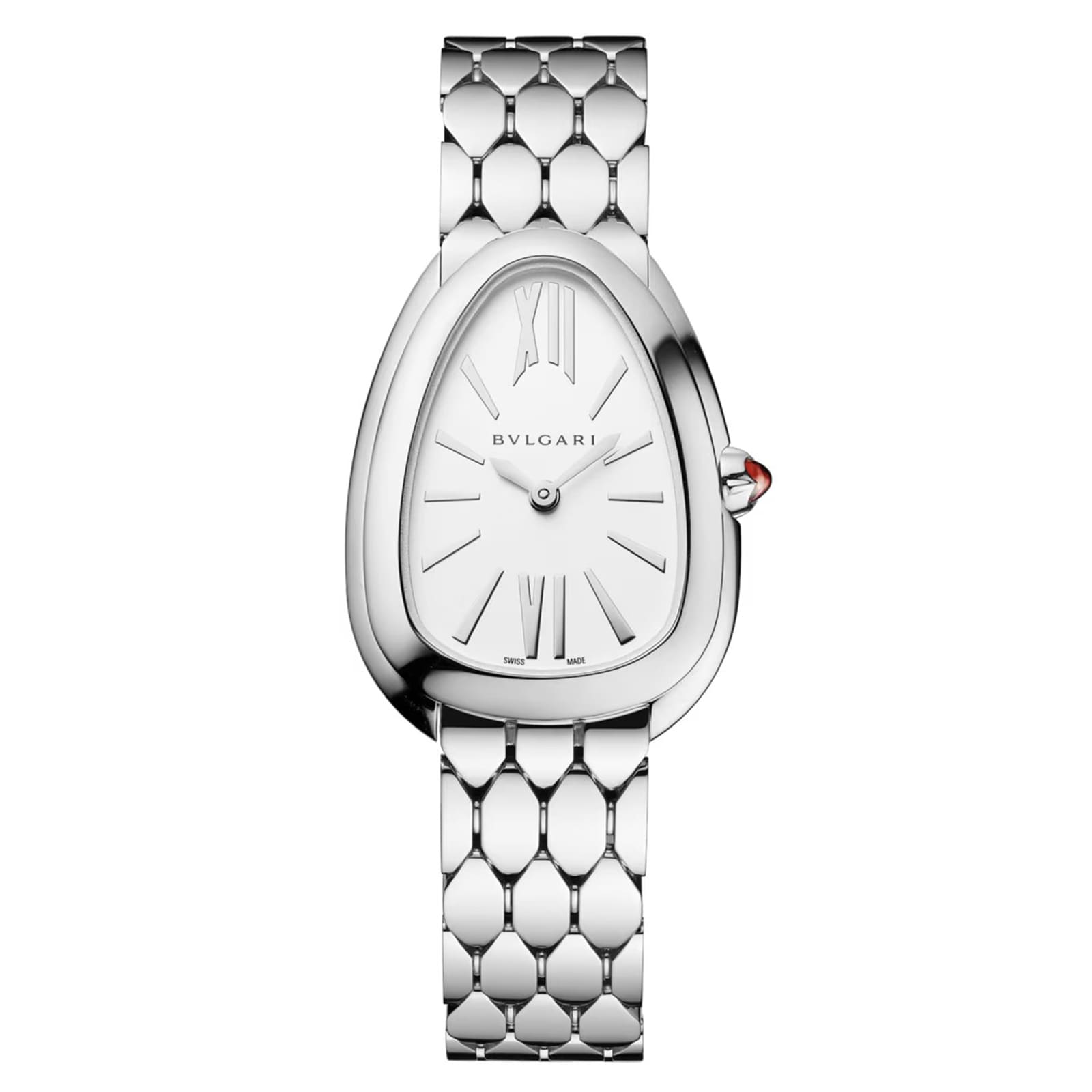 Serpenti Seduttori 33mm Ladies Watch Silver