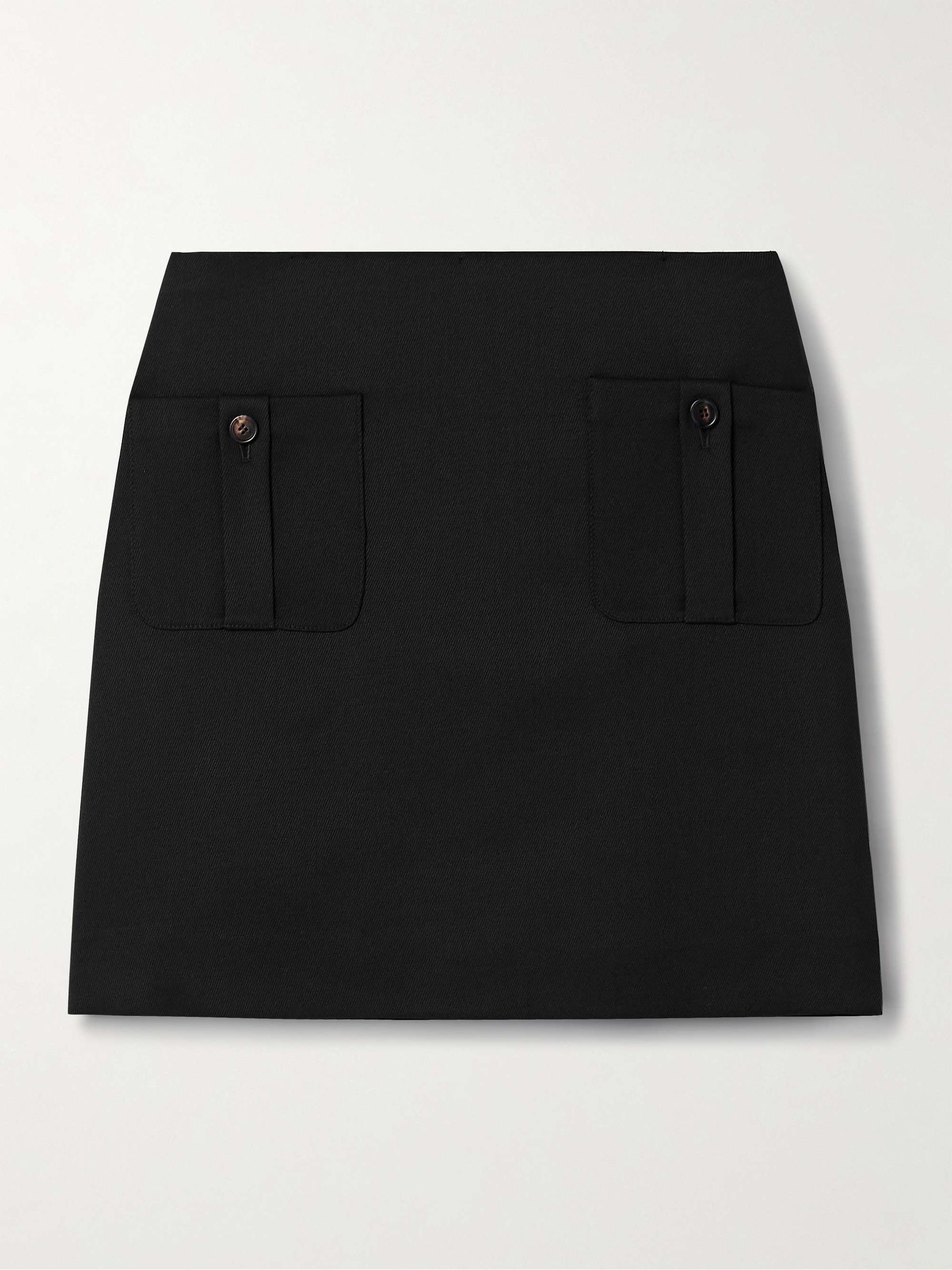 Sabine Wool-Blend Twill Mini Skirt