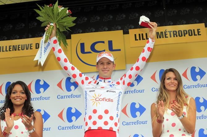 Cyril Lemoine (Cofidis) kept the mountains jersey