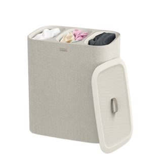 Tota Trio 90l Ecru Laundry Separation Basket