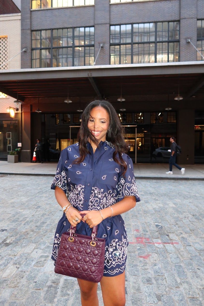 Sierra Mayhew attending New York Fashion Week.
