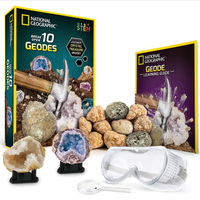 National Geographic Break Open 10 Premium Geodes: $24.99 at Amazon