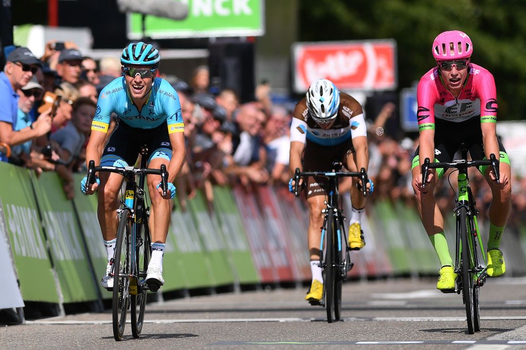 Magnus Cort (Astana) topped trainee Julius van den Berg (EF-Drapac)