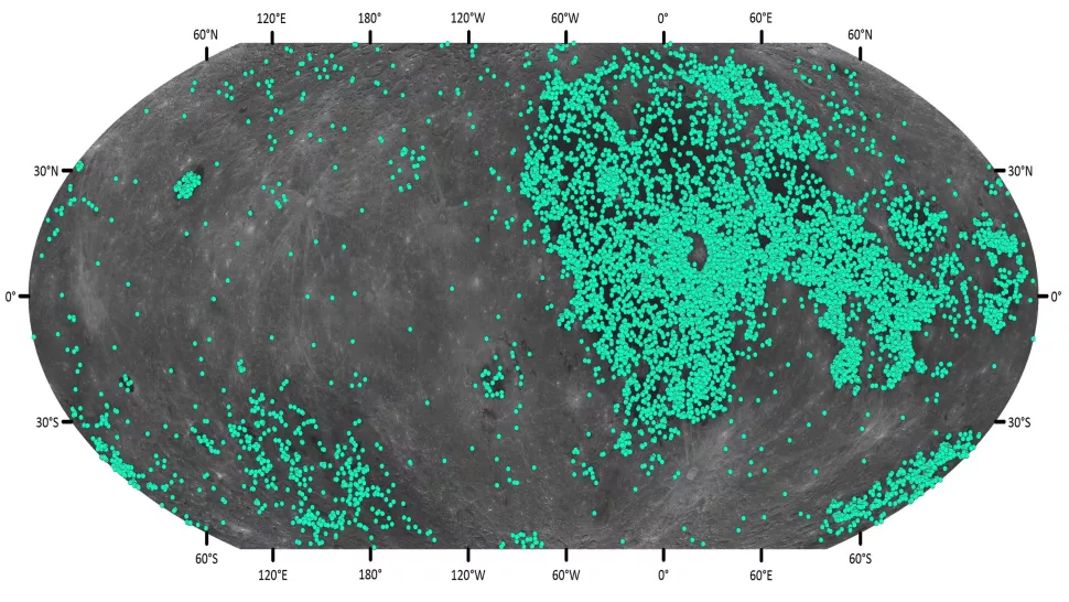 New craters found from the Eratosthenian System, 3.2 - 1.1 billion years old