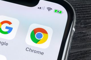 Chrome browser on iPhone