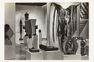 Objects USA exhibition 1969 a black and white image