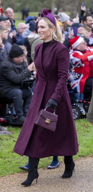 Zara Tindall at Royal Family's Christmas Day walk on 25 December, 2024