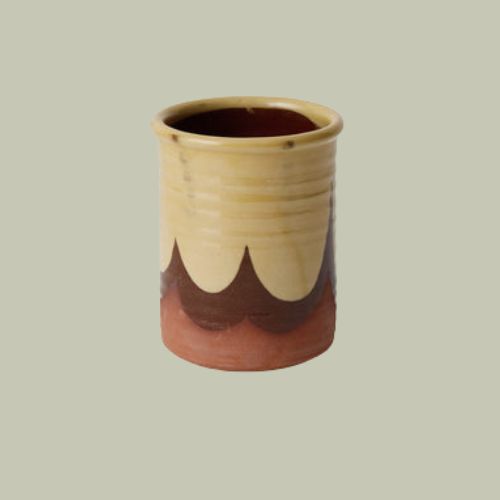 Rob Towler Utensil Holder | Cream/terracotta
