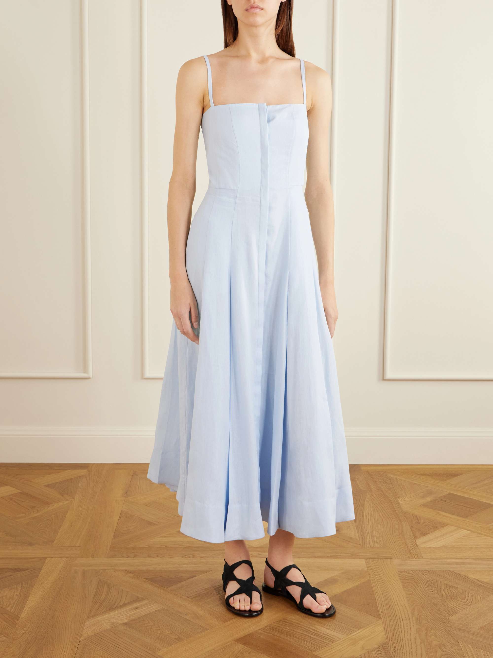 Magritte Linen Midi Dress