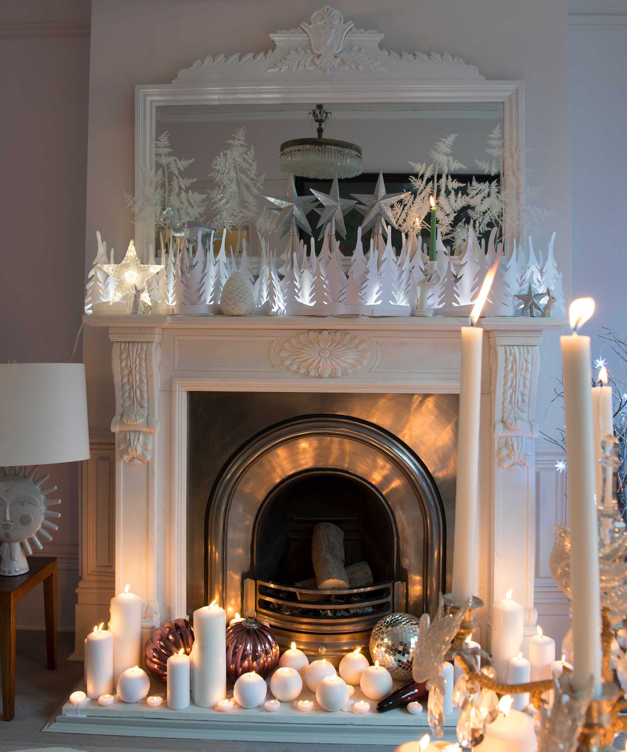 Christmas fireplace ideas James Merrell