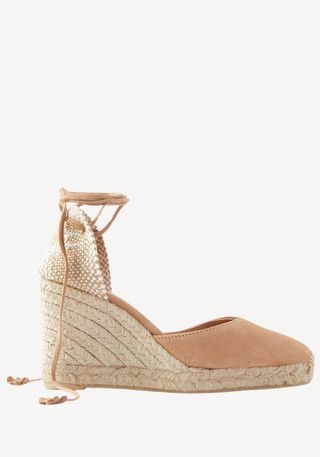 + Net Sustain Carina 80 Suede Wedge Espadrilles