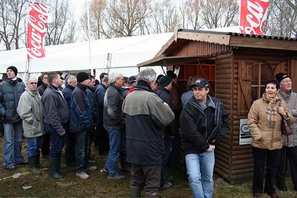 No it's not the gents' they're standing patiently in line for.