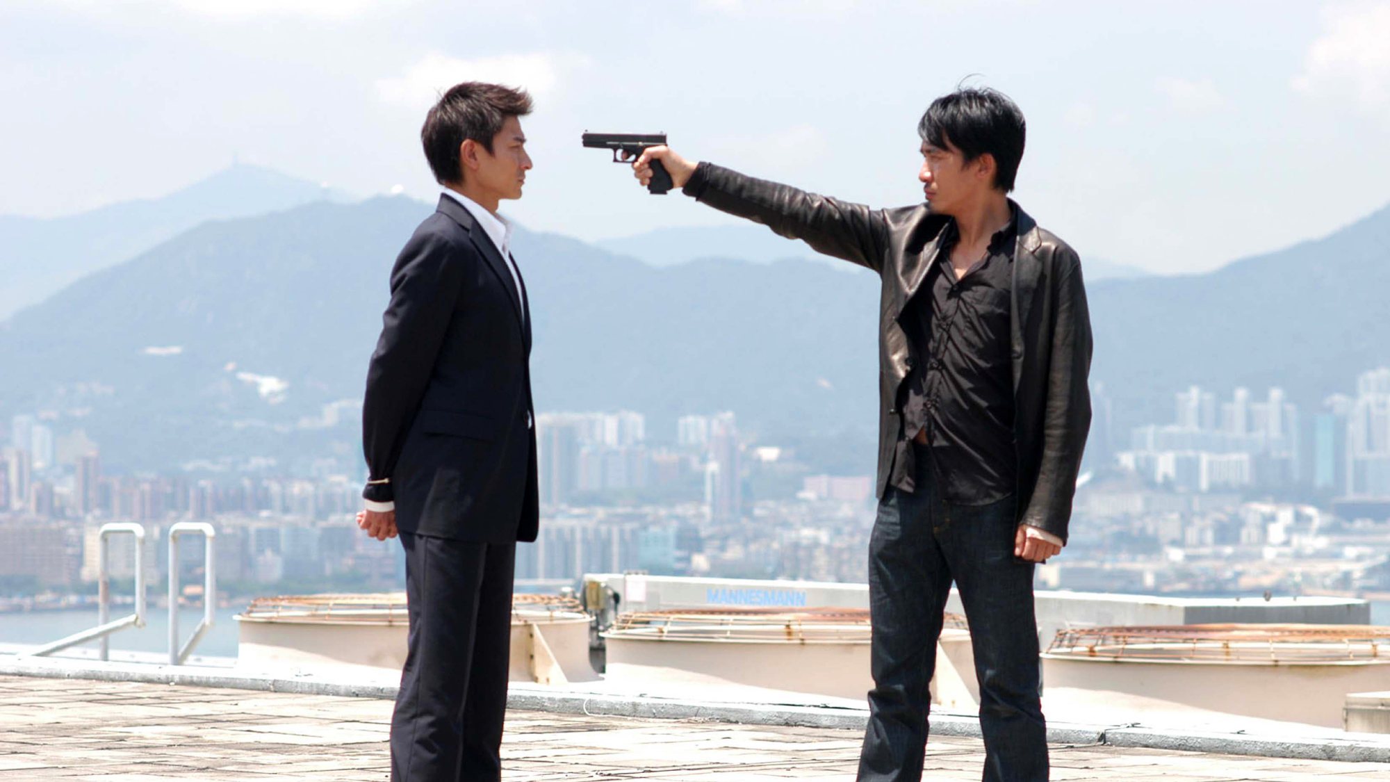 Andy Lau and Tony Leung in Infernal Affairs