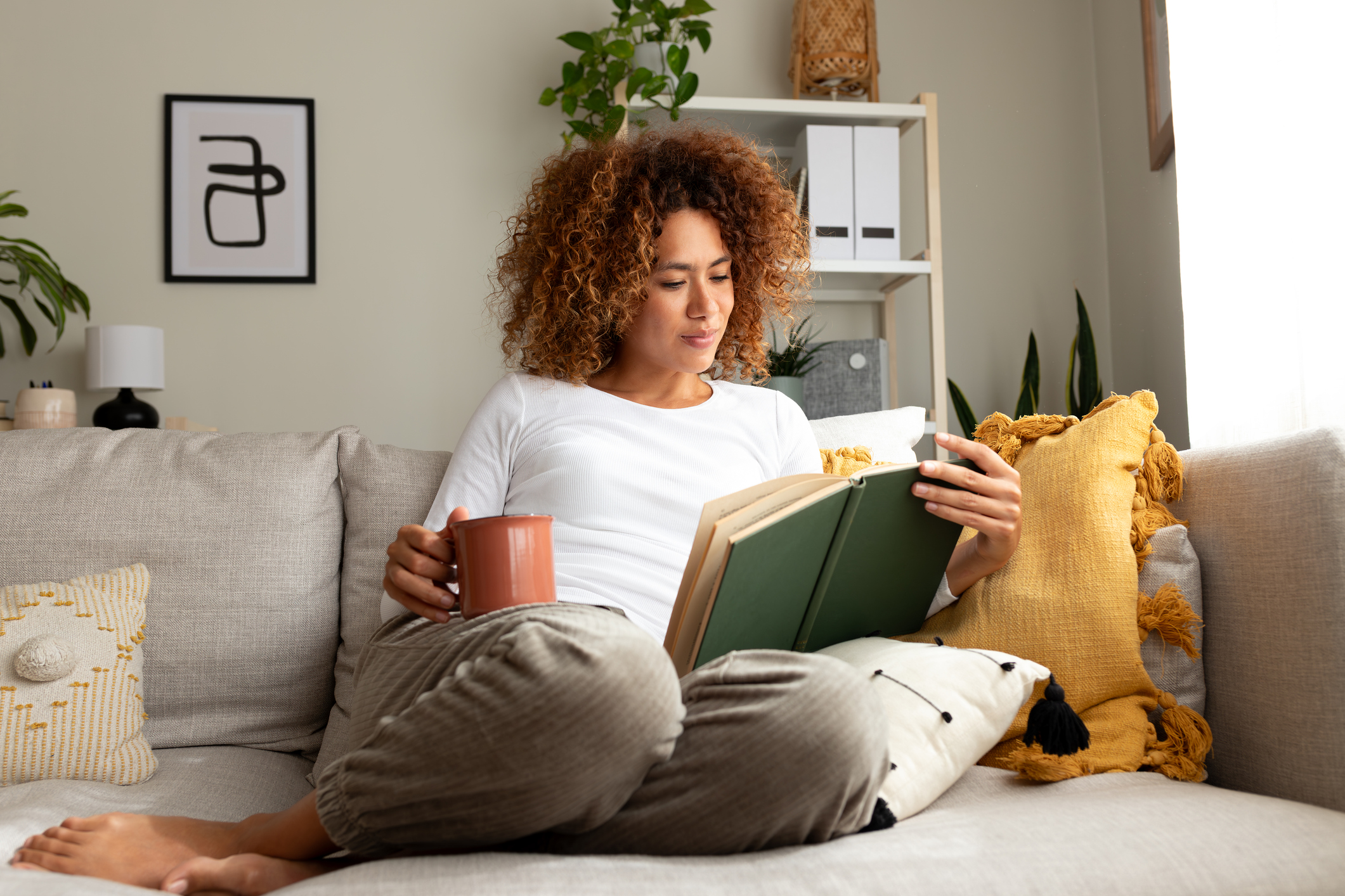 Woman Reading a Book