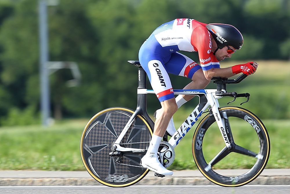 Tom Dumoulin (Giant-Alpecin) took the fastest time in the prologue