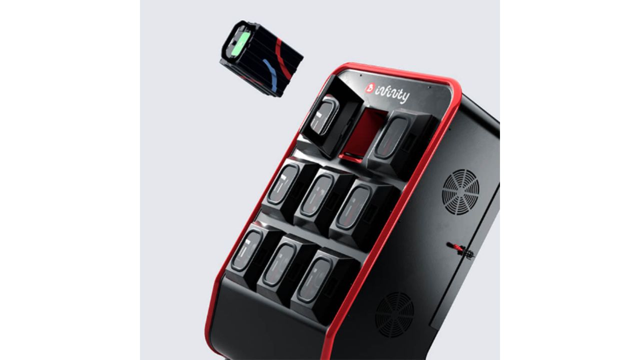 Bounce battery swapping station