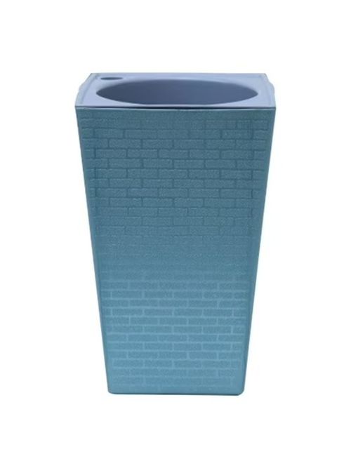 Modern Tall Square Tapered Plastic Planter Box With Removable Liners Indoor Outdoor Porch Patio Flower Pot