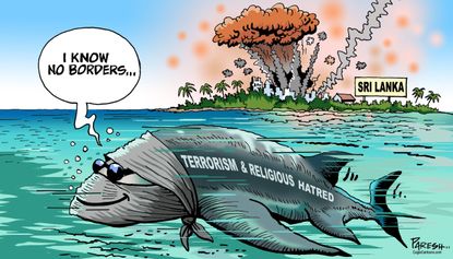 Editorial Cartoon World Sri Lanka attack hate has no borders