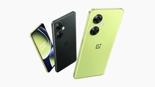 The OnePlus Nord CE 3 Lite 5G colorways, front and back