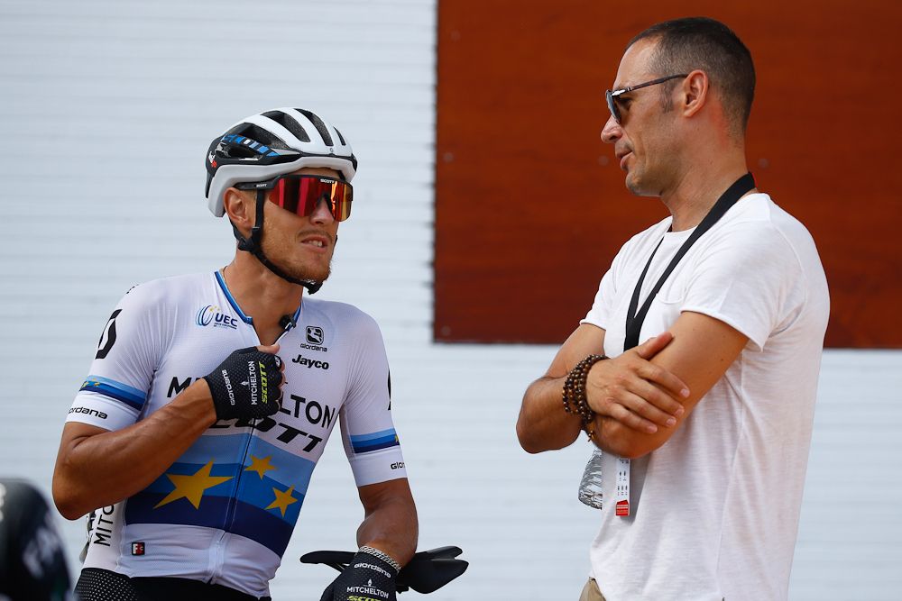 Matteo Trentin before the start of stage 9 at la Vuelta