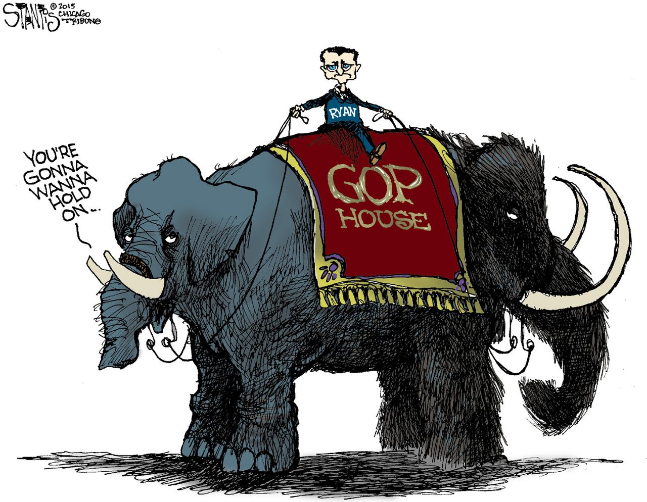 Political cartoon U.S. Paul Ryan House Republicans