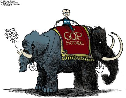 Political cartoon U.S. Paul Ryan House Republicans