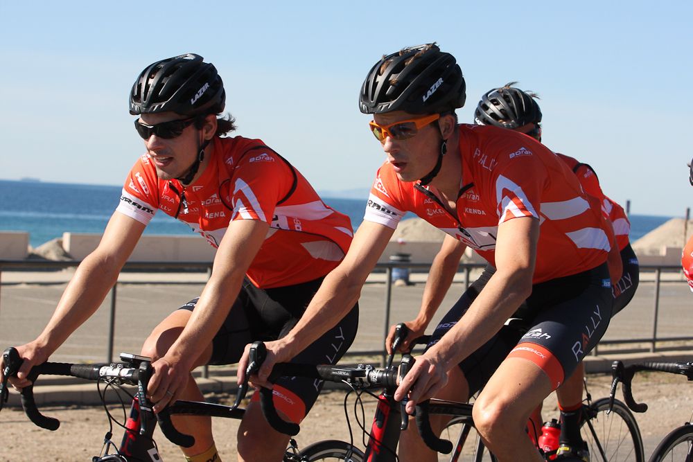 Rally Cycling's Bjorn Selander and Will Routley.